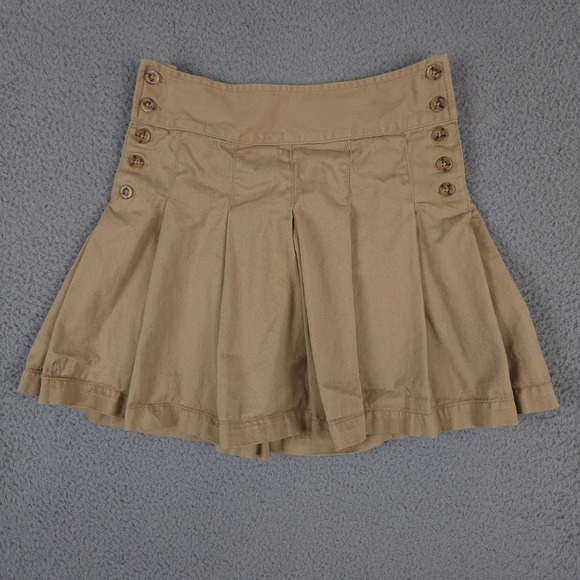 Polo Ralph Lauren Other - Polo Ralph Lauren Skirt Girls 10 Khaki Pleated Side Button Preppy School Uniform